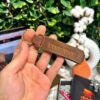 Hakiki Deri Anahtarlık İsim Baskılı Fındık 01