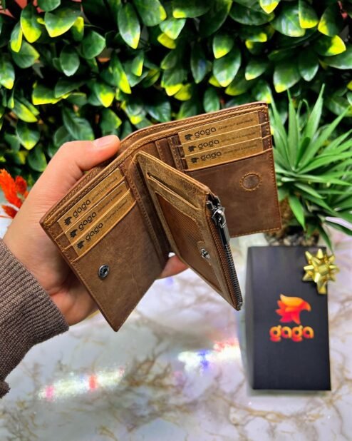 Monaco Fermuarlı Çıtçıtlı Cüzdan Fındık 1044