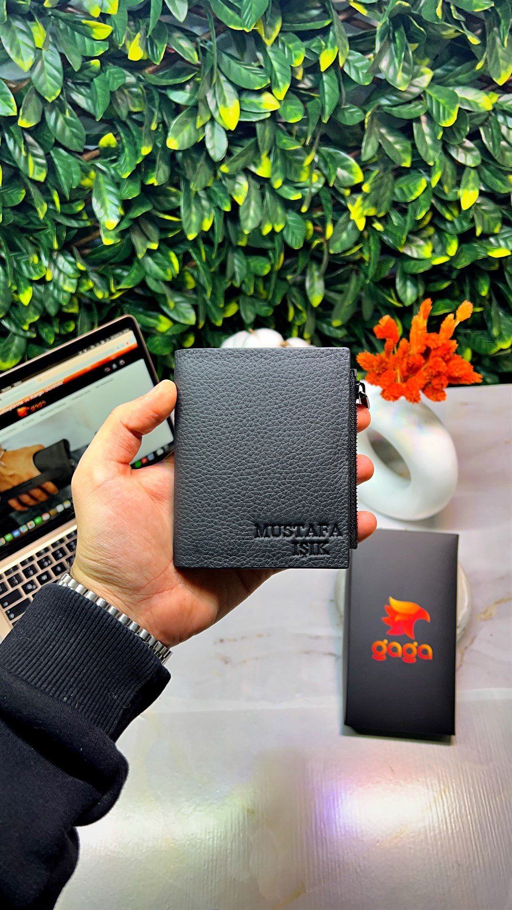 Monaco Fermuarlı Çıtçıtlı Cüzdan Siyah 1044