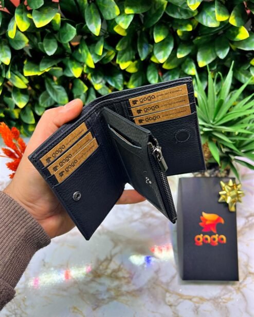 Monaco Fermuarlı Çıtçıtlı Cüzdan Siyah 1044