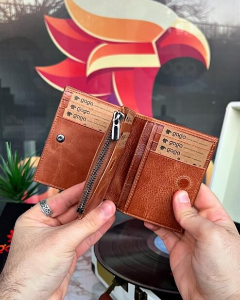 Monaco Fermuarlı Çıtçıtlı Cüzdan Taba 1044