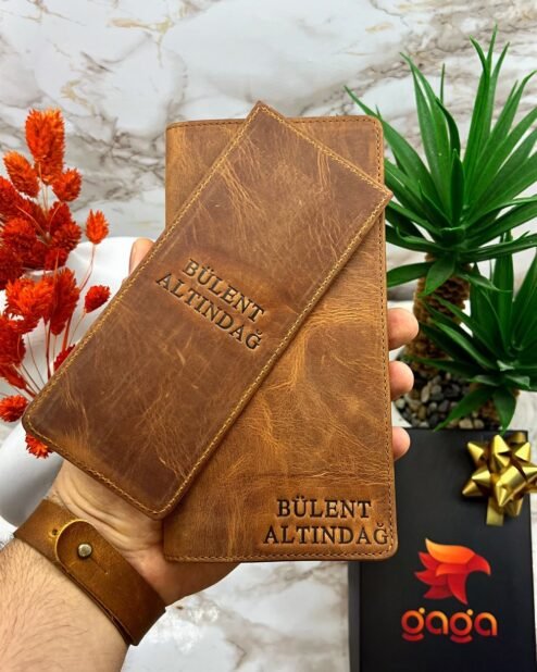 Cüzdan ve Kartlık Telefon Bölmeli Cüzdan Fındık 1027