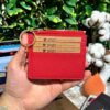 Kadın Deri Kartlık Fermuarlı Hakiki Deri Kırmızı 1052