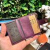 Kadın Kartvizitlik Cüzdan Hakiki Deri Mor 1052