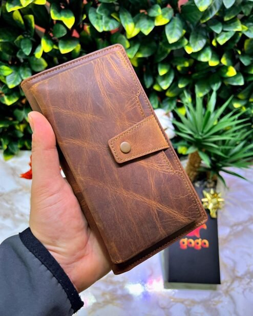 Venice Fındık Çıtçıtlı Tutamaçlı Telefon Bölmeli Cüzdan 1040