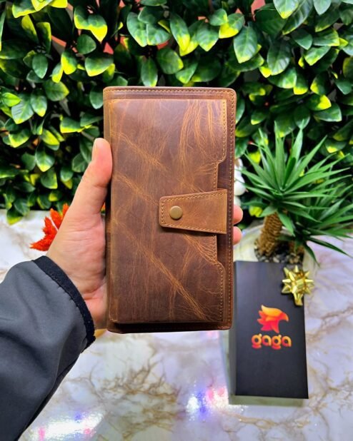 Venice Fındık Çıtçıtlı Tutamaçlı Telefon Bölmeli Cüzdan 1040