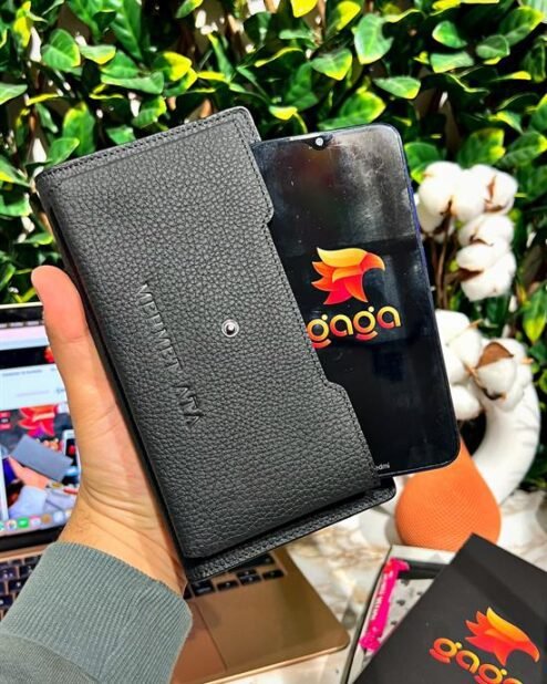 Venice Siyah Çıtçıtlı Tutamaçlı Telefon Bölmeli Cüzdan 1040