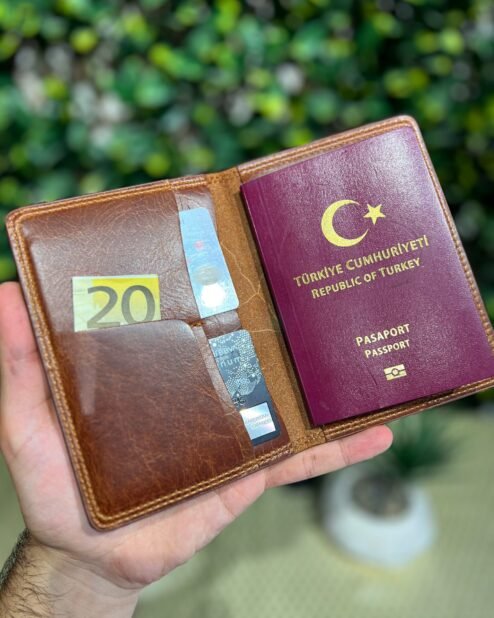 Deri Pasaportluk ve Valiz Etiketi Taba 1038