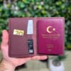 Deri Pasaportluk ve Valiz Etiketi Bordo 1038