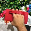 Venice Kırmızı Çıtçıtlı Tutamaçlı Telefon Bölmeli Cüzdan 1040