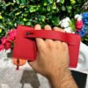 Venice Kırmızı Çıtçıtlı Tutamaçlı Telefon Bölmeli Cüzdan 1040