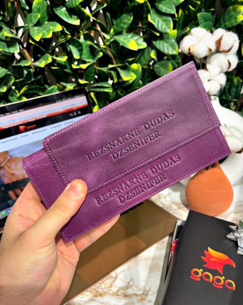 Telefon Bölmeli Mıknatıslı Cüzdan Ve Kartlık Açık Mor 1047