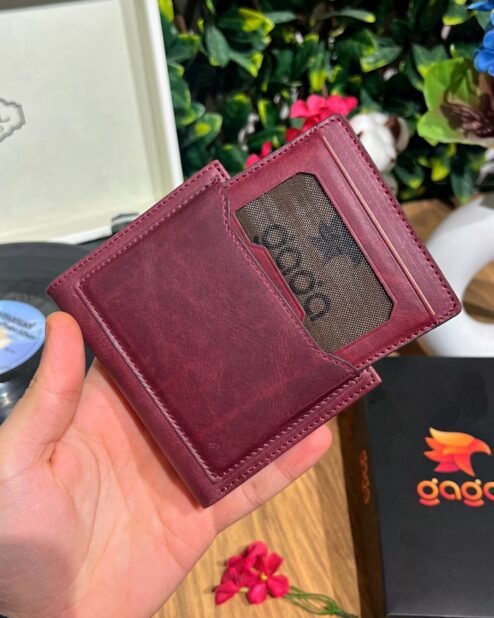 Deri Cüzdan Ve Deri Kartlık Bordo 1058