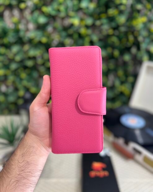 Lüks Büyük Cüzdan Hakiki Deri Pembe 1069