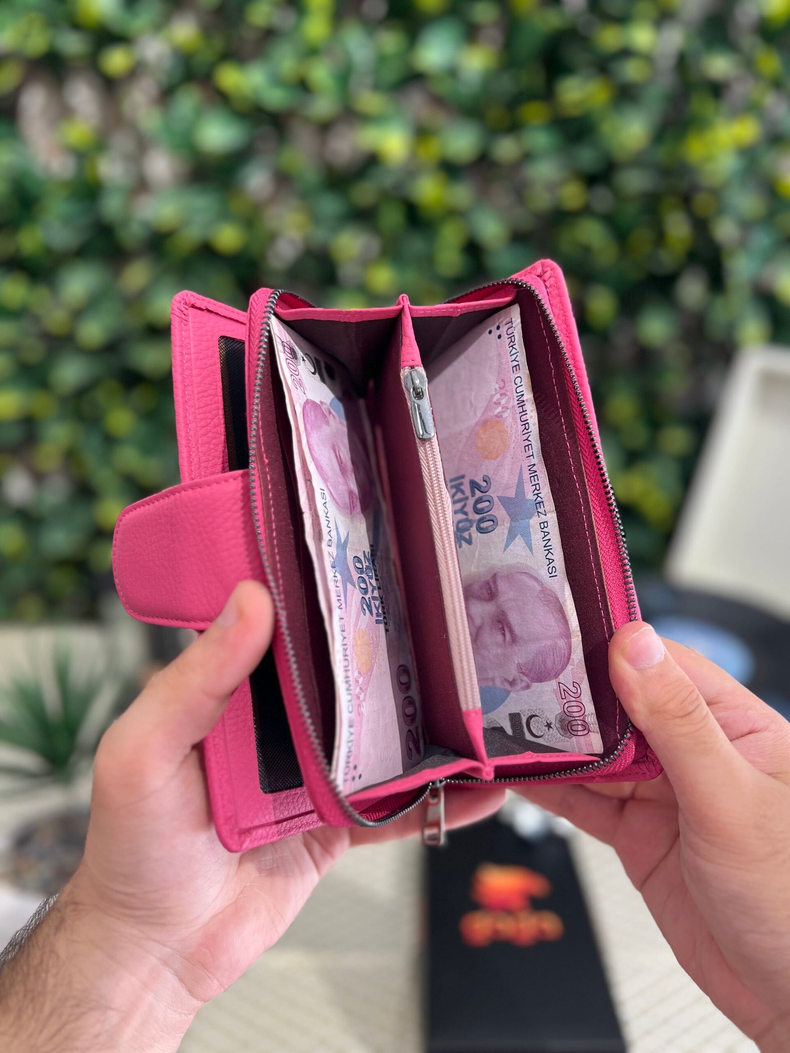 IMG_5886 Lüks Büyük Cüzdan Hakiki Deri Pembe 1069