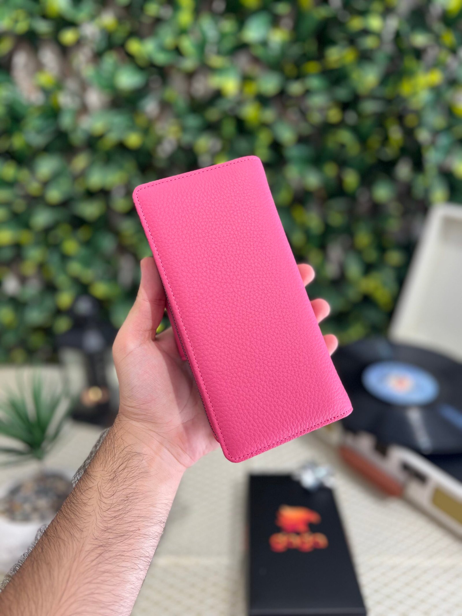 IMG_5889 Lüks Büyük Cüzdan Hakiki Deri Pembe 1069