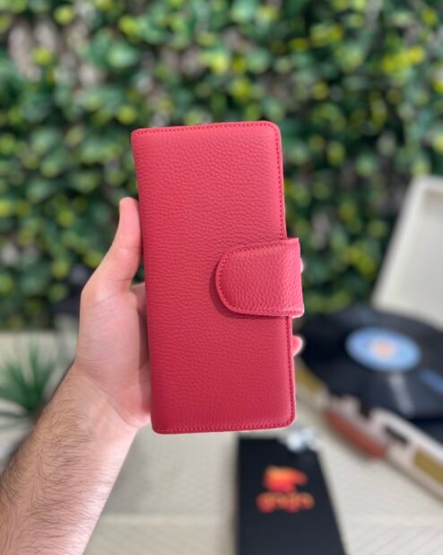 Lüks Büyük Cüzdan Hakiki Deri Kırmızı 1069