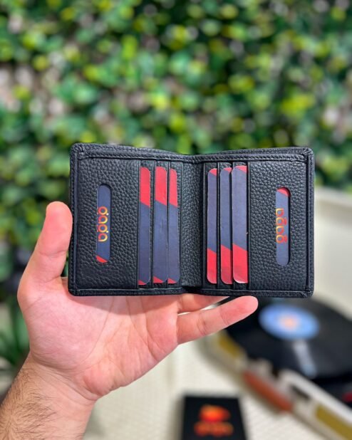 İnce Erkek Deri Cüzdan Siyah 1004