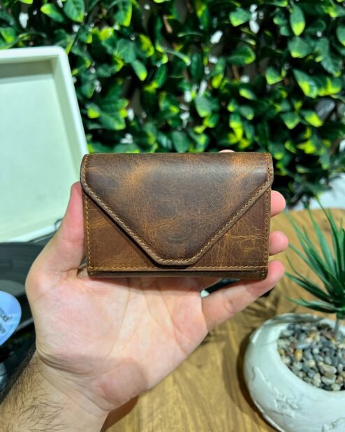 Akordiyon Kartlık Hakiki Deri Fındık 1063