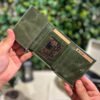 Mekanizmalı Cüzdan Hakiki Deri Yeşil 1001