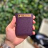 Mekanizmalı Cüzdan Hakiki Deri Mor 1001