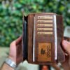 Çıtçıtlı Telefonlu Hakiki Deri Fındık Cüzdan 1005