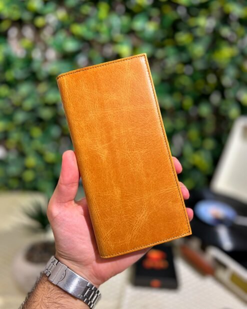 Kapaklı Telefon Bölmeli Hakiki Deri Cüzdan Taba 1453