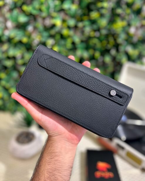 Çift Telefonlu Tutamaçlı Cüzdan Siyah 1079