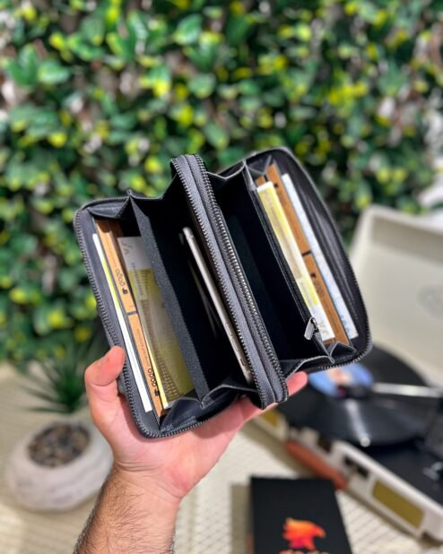 Çift Telefonlu Tutamaçlı Cüzdan Gri 1079