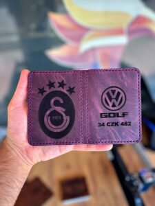 Ruhsat Kabı Hakiki Deri Mor 408