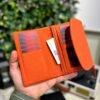 Küçük Kadın Cüzdan Turuncu Hakiki Deri 1064