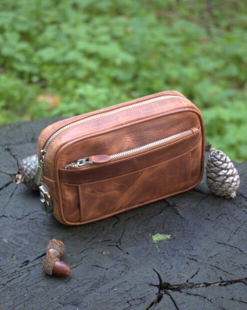 Şifreli El Çantası Hakiki Deri Fındık 1087