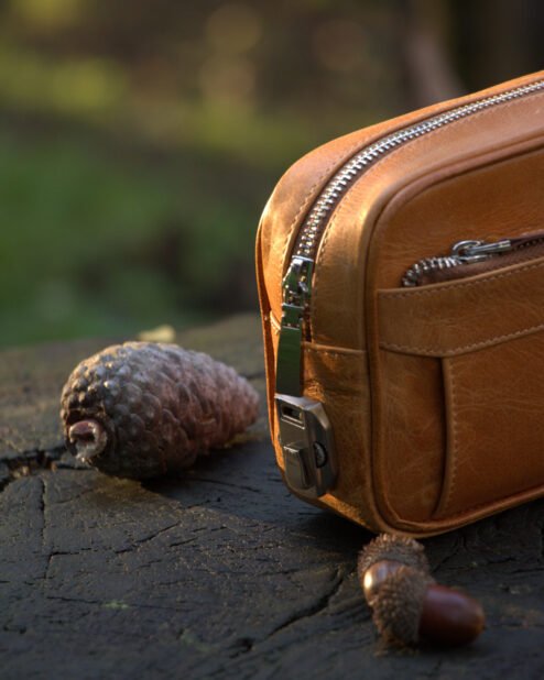 Şifreli El Çantası Hakiki Deri Taba 1087