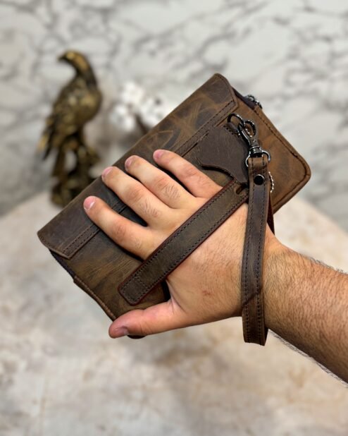 Double Mıknatıslı Tutamaçlı Çanta Kahve 104