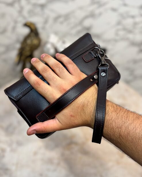 Double Mıknatıslı Tutamaçlı Çanta Kahve 104