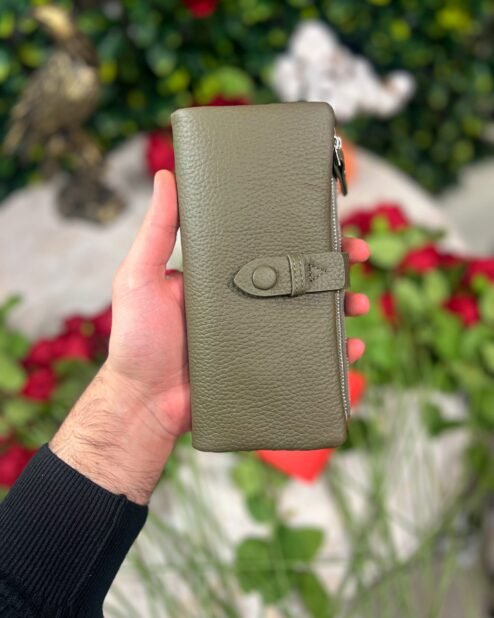 Fermuarlı & Mıknatıslı Kadın Cüzdan Yeşil 1088