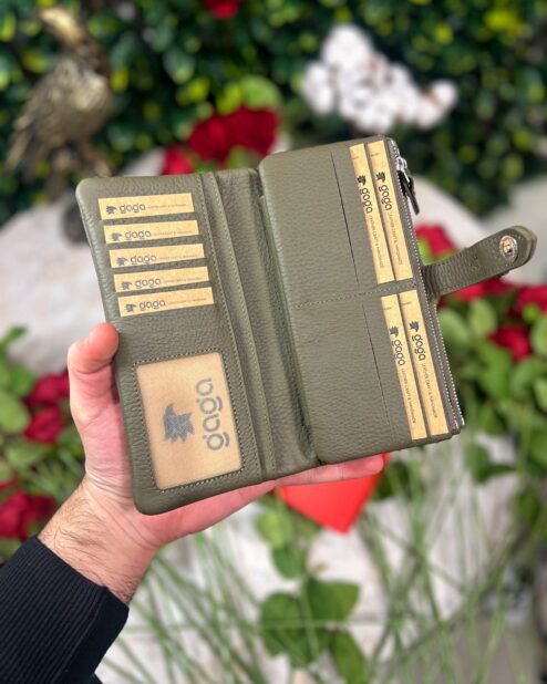 Fermuarlı & Mıknatıslı Kadın Cüzdan Yeşil 1088