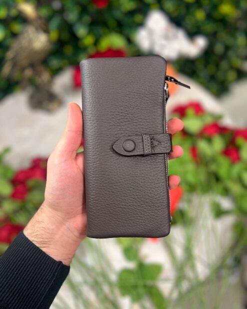 Fermuarlı & Mıknatıslı Kadın Cüzdan Kahve 1088