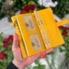 Fermuarlı & Mıknatıslı Kadın Cüzdan Sarı 1088