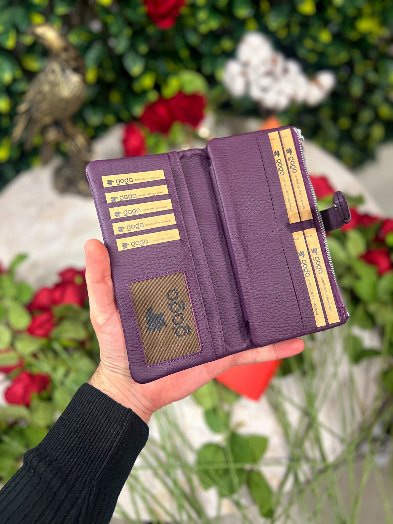 Created with RNI Films app. Profile 'None' Fermuarlı & Mıknatıslı Kadın Cüzdan Mor 1088