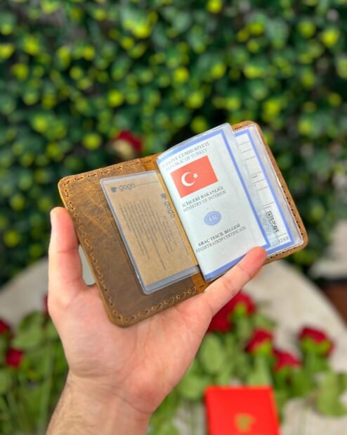 Ruhsat Kabı Hakiki Deri Fındık 408