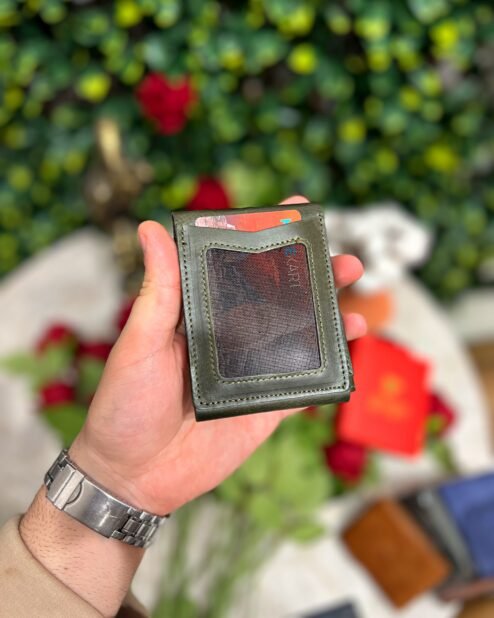 Hakiki Deri Viral Cüzdan Yeşil 1045