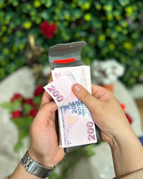 Hakiki Deri Viral Cüzdan Gri 1045