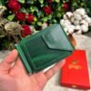 Klips Cüzdan – İsme Özel Hakiki Deri Unisex Cüzdanı Mint Yeşili