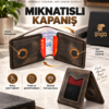 Yeni Nesil Cüzdan Kartlık Mıknatıslı Hakiki Deri Unisex Kahve