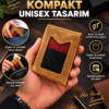 Yeni Nesil Cüzdan Kartlık Mıknatıslı Hakiki Deri Unisex Taba