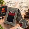 Yeni Nesil Cüzdan Kartlık Mıknatıslı Hakiki Deri Unisex Gri