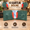 Yeni Nesil Cüzdan Kartlık Mıknatıslı Hakiki Deri Unisex Yeşil